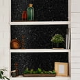 thumbnail image 6 of CHIHUT 15.7''x100'' Black Glitter Wallpaper Stick and Peel for Walls Decorative Self Adhesive Sparkle Black Glitter Wallpaper Removable Glitter Fabric Contact Paper for Cabinets Drawer Dresser Crafts, 6 of 10