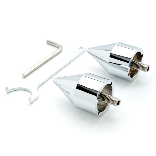 Krator Silver Bar Ends Logo Hand Grip Handlebar End Caps For 2003-2007 Kawasaki ZZR600