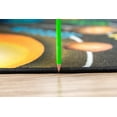 thumbnail image 6 of Furnish My Place Indoor Area Rug for kids - 6 ft. 6 in. x 9 ft. 2 in., Multicolor, Solar System Rug with Jute Backing, 6 of 9