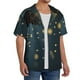 thumbnail image 2 of Fotbe North American Bald Eagle Camisa Estampada de Manga Corta para Hombre, Casual de Verano, Estilo Playero, Sin Arrugas-Small, 2 of 5