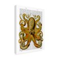 thumbnail image 2 of Trademark Fine Art Animals Canvas Art ' Vintage Yellow Octop, Front ' by Fab Funky, 2 of 3