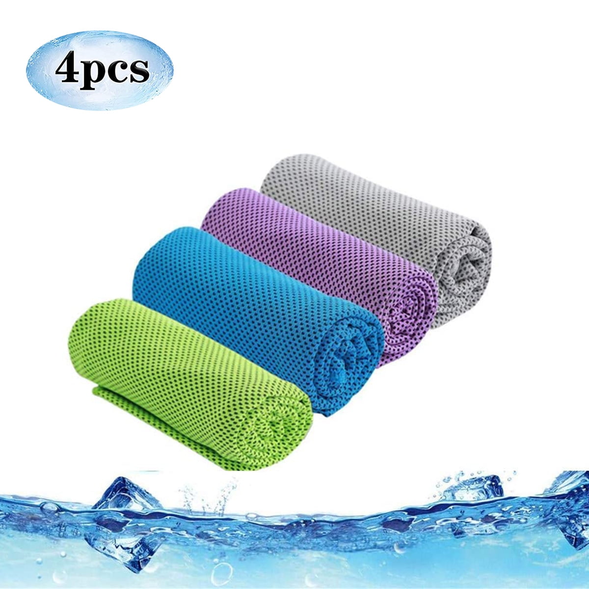 Colorful INSTANT ICE Cold Cooling Towel Sports Cycling Gym Sweat Drying 1  1 