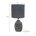 thumbnail image 2 of Ceramic Table Lamp With Shade Leaflet Black, 2 of 3
