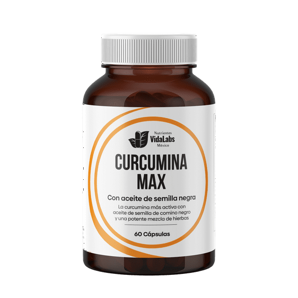 Curcumina Max Nutrientes Vidalabs México 60 Cápsulas