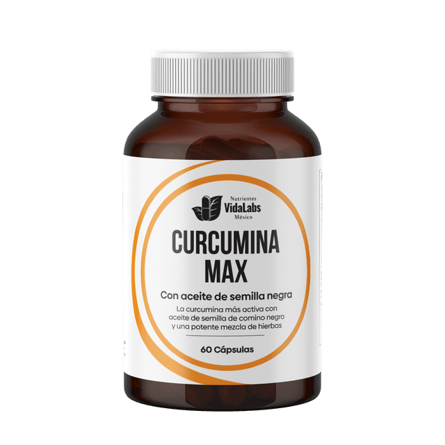 Curcumina Max Nutrientes Vidalabs México 60 Cápsulas