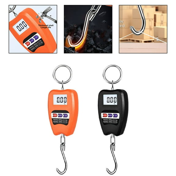 Hanging Weight Scale, 200Kg Digital Scales Weighing,Aluminum Housing Led Display Orange