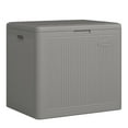 thumbnail image 3 of Suncast 22-Gallon Outdoor Small Patio Deck Storage Box, Stoney (3 Pack), 3 of 10