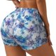 thumbnail image 1 of Fotbe Icy Blue Snowflakes Shorts Sin Costuras – Shorts Deportivos de Cintura Alta para Mujer, Elásticos para Gimnasio, Yoga, Running o Ciclismo-Medium, 1 of 8