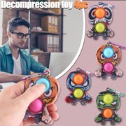 Fxbar Halloween Finger Bubble Music Little Devil Keychain Decompression Children's Toy