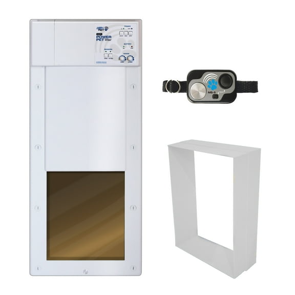 High Tech Pet PX-1 - Medium Opening Power Pet Door for Wall Installations - Wi-Fi Smartphone Controlled