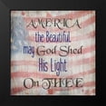 thumbnail image 2 of Kimberly, Allen 12x12 Black Modern Framed Museum Art Print Titled - America the Beautiful, 2 of 5