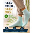 thumbnail image 2 of Pembrook Unisex Non-Binding Diabetic Ankle Socks, Pastel Colors, Large, 6 Pairs, 2 of 7