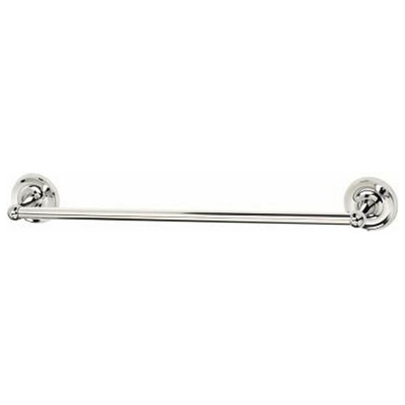 Homewerks Worldwide 231178 18 in. HomePointe Chrome Rounded Towel Bar, Brass Base