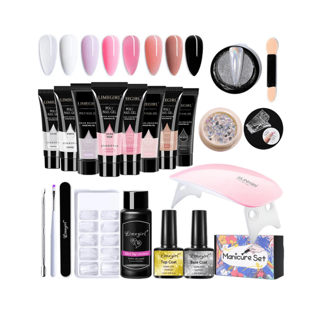 Kit Uñas Manicure Lampara 15mlx8