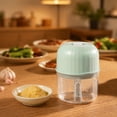 thumbnail image 4 of Mini Garlic Chopper USB Rechargeable - Stainless Steel Blade Food Mincer Wireless Small Food Processor for Chopping Garlic Chili Spices Vegetables, 4 of 7
