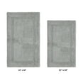 thumbnail image 2 of Better Trends Luxury Bathroom Rugs 2 Piece Set 100% Cotton Extra Soft Tufted Bath Rug Water Absorbent, Reversible Washable for Bathroom, Laundry Room 21”x34”|24”x40” Silver Lux Collection, 2 of 4