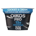 thumbnail image 1 of Yoghurt Griego Oikos Deslactosado Pro Cookies & Cream 150 g, 1 of 5