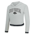 thumbnail image 2 of Women's Concepts Sport Gray/Black Iowa Hawkeyes Whitley Long Sleeve Hoodie Top & Shorts Set, 2 of 5
