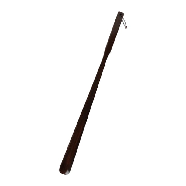 Calzador de madera de 70 cm (27,6 pulgadas) para colgar en la pared, portátil, para hombres, mujeres y personas mayores. Café