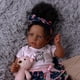 thumbnail image 2 of Muñeca Reborn BABESIDE Black Girl de 50 cm con kit de alimentación para mayores de 3, 2 of 8