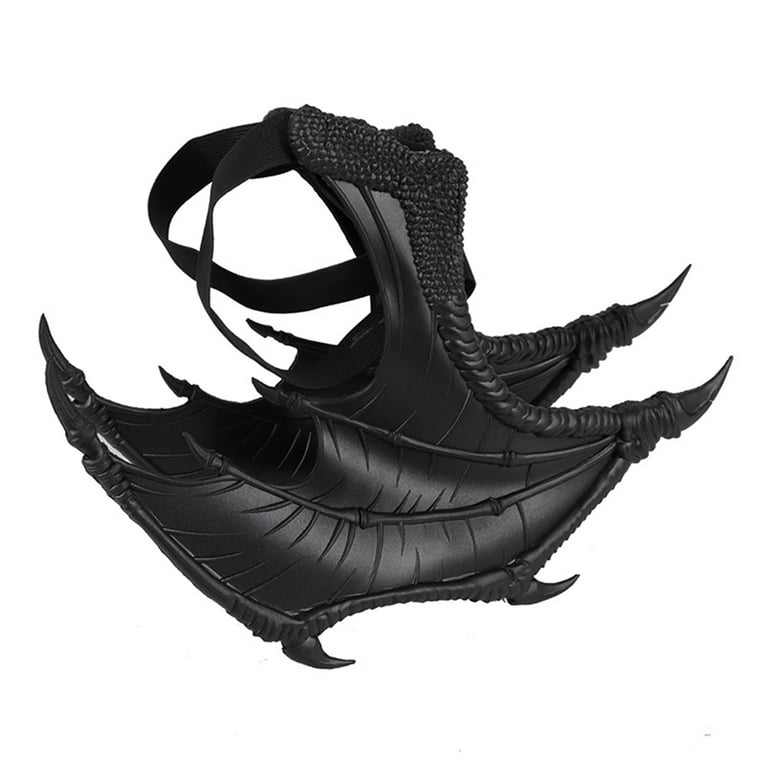  LHQ-HQ Children's Dragon Demon Animal Wings Costume Halloween  Mardi Gras Theme Party Cosplay Wings Accessories,Silver Black : Toys & Games