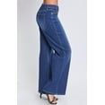 thumbnail image 3 of YMI Jeans Women's Essential Low Rise Wide Leg Jeans, 3 of 9