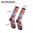 thumbnail image 4 of Fotbe Meditating Cute Horse print Women's Men's Novelty Crew Socks Cotton Socks Knee High Socks for Walking,Running,Nurses,Pregnancy, 4 of 8