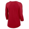 thumbnail image 3 of Women's Nike  Scarlet San Francisco 49ers 3/4 Sleeve Raglan Fashion Top, 3 of 3