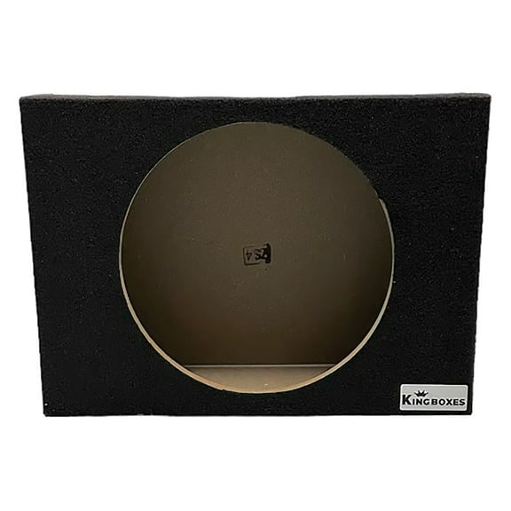 King Boxes ASHALLOWS12 12-In. Single-Speaker Slim Black Carpeted Enclosure for Trucks, ASHALLOWS12PT