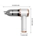 thumbnail image 3 of Aspiradora inalámbrica para coche, soplador portátil 4 en 1, gran potencia de succión para uso doméstico, potente succión para limpieza de automóviles, diseño 2 en 1, motor de 20 W, para, 3 of 7