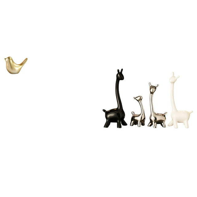 Figura de pájaros,Figura decorativa para el hogar,estatua de animal,Estatua de alce y ciervo,Estatua de jirafa de cerámica,adorno moderno para decoración del hogar,Figuras de jirafas de