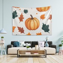 Yayeee Tapestry Wall Hanging for Bedroom 80" x 60" Living Room Home Wall Art Decor, Pumpkins Patten