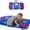 Blue Excavator, variant on Primlect Toddler Nap Mat, Thickened Extra Large Sleeping Bag with Removable Pillow, 55" x 22" Sleeping Mat, for Daycare, Preschool, Kindergarten