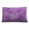 thumbnail image 1 of Ahgly Company Patterned Indoor Rectangular Violet Purple Lumbar Throw Pillow, 13 inch by 19 inch, 1 of 5