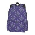 thumbnail image 2 of Goofa Lavender Flowers Pattern Backpack for Students – Large Capacity, Lightweight with Adjustable Shoulder Straps, Perfect for School, Travel, 2 of 8