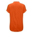 thumbnail image 5 of Only MomentT-shirt Ladies' Fashion Casual V Neck Button Short Sleeve T Shirt, 5 of 8