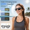 thumbnail image 3 of AI Smart Glasses with 8MP Camera, Real-Time Translation, Bluetooth Music & Calls, Color-Changing Lenses, Long Battery for Travel & Business, 3 of 8