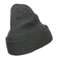 thumbnail image 3 of Bloody Knife Embroidered Long Beanie - Dk Grey OSFM, 3 of 5