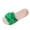 Green, variant on Flat Sandals for Women Platform Open Toe Slip-On Summer Beach Vacation Sandals Comfort Walking Slides, White Size 7