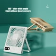 thumbnail image 6 of AYktou Fan - Portable Fan - Desk Fan,Portable Air Conditioners with LED Display,5 Speed Settings,180°Tilt Folding,Vertical/Hanging Use,2000mAh Large Capacity Battery,for Bedroom,Home,Office,Travel, 6 of 9