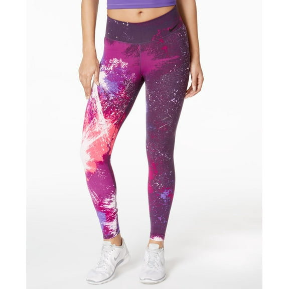 Nike Womens Power Legendary Printed Training Leggings ,Prism Pink/Black,XS