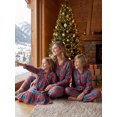 thumbnail image 3 of RUINIXCW Mommy and Me Matching Christmas Pajamas Plaid Print Lapel Tops and Pants, 3 of 7