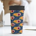 thumbnail image 6 of Lsque Burning Rugby Balls Pattern Travel Coffee Mug 16oz: Insulated Coffee Cup with Leakproof Lid, Coffee Tumbler, Reusable Coffee Cups with Seal Lid, 6 of 8