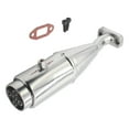 thumbnail image 6 of Kokiya Metal RC Exhaust Pipe Professional Spare Part for 1/5 RC Car Vehicles Trucks Argent, 6 of 9