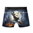 thumbnail image 2 of Happy Halloween Wirehaired Pointing Griffon Witch Pumpkins Bats All Over Print Boxer Briefs Underwear for Men Dad Dog Lover - 13012, 2 of 6