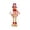 Top Hat, variant on Christmas Gingerbread Man, Retractable Leg Standing Gingerbread Man Fabric Doll, Soft Stuffed Holiday Figurine, Plaid Cloth Standing Ornament for Mantel Shelf Tabletop, Home Holiday Party