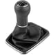 thumbnail image 1 of Pomo De Cambio De Marchas De Coche De 5 Velocidades con Cubierta Antipolvo De Cuero De PU Compatible con VW Golf Bora Jetta GTI MK4, Pomo De Cambio Manual Negro con Palanca De Cambios Manual, 1 of 5