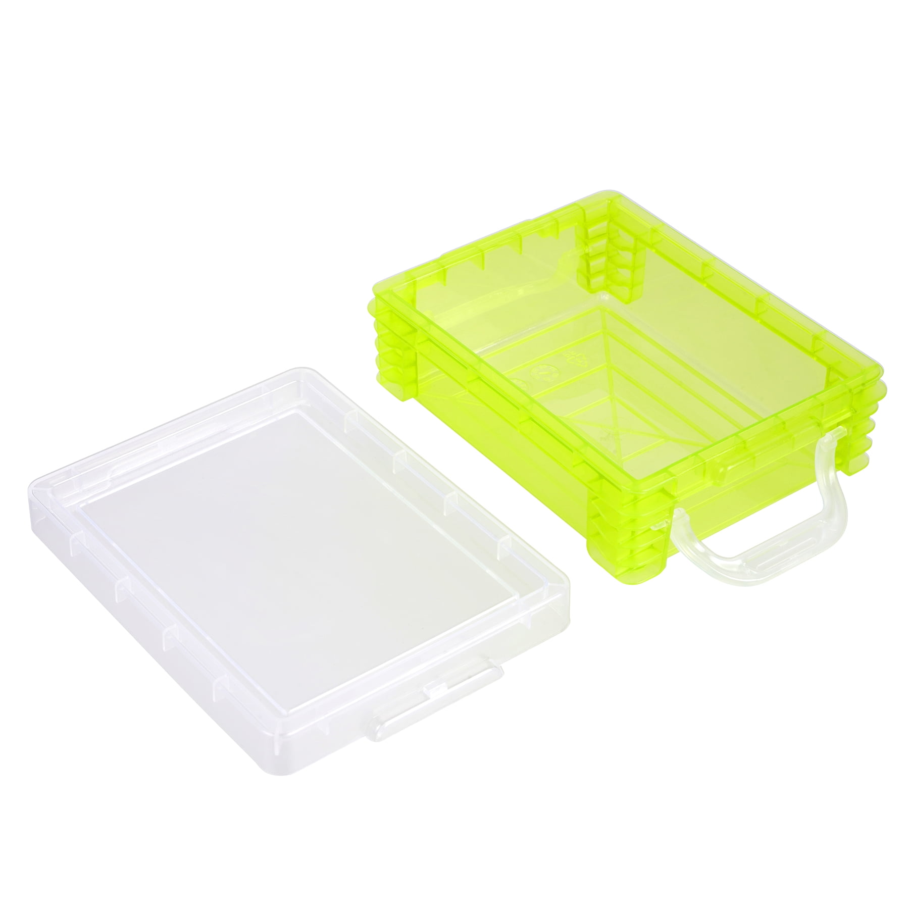 Green Stacking Crayon Box by Simply Tidy - Plastic Storage Containers for School Supplies - Sewing and Crafts - Bulk 36 Pack