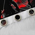 thumbnail image 4 of Castle Fairy Japanese Samurai Black Out Curtains for Boys Girls,Oriental Ukiyoe Curtains Pack of 2 (42x63 Each),Black Red Bedroom Curtains,Lightweight Room Decor, 4 of 6