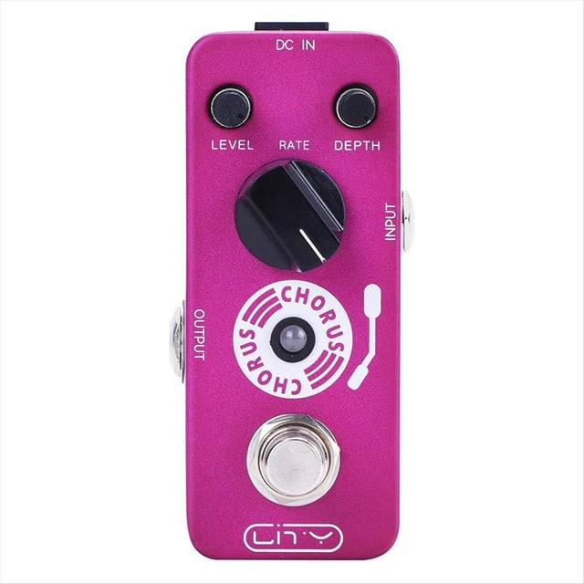 Pedal de Chorus para Guitarra Eléctrica, Mini Pedal de Efectos de Chorus para Guitarra Eléctrica, Tono Chorus Clásico y Cálido para Efectos de Guitarra Eléctrica, Bypass Verdadero